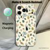 Insects And Bugs For iPhone 17,16,15,14,13,12,11,Pro,Max,Plus Transparent White Phone Case Magnetic Wireless Charging