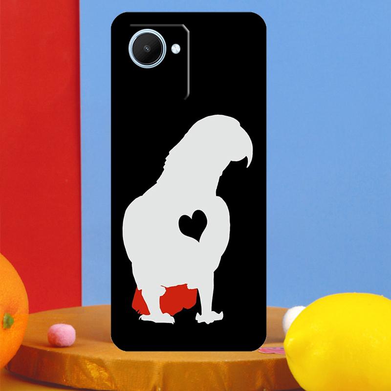 African Grey Parrot For Realme 14 Pro Plus 10 11 12 13 15 Pro C67 C65 C63 C61 C55 C53 C51 C71 C75 GT7 Pro Case
