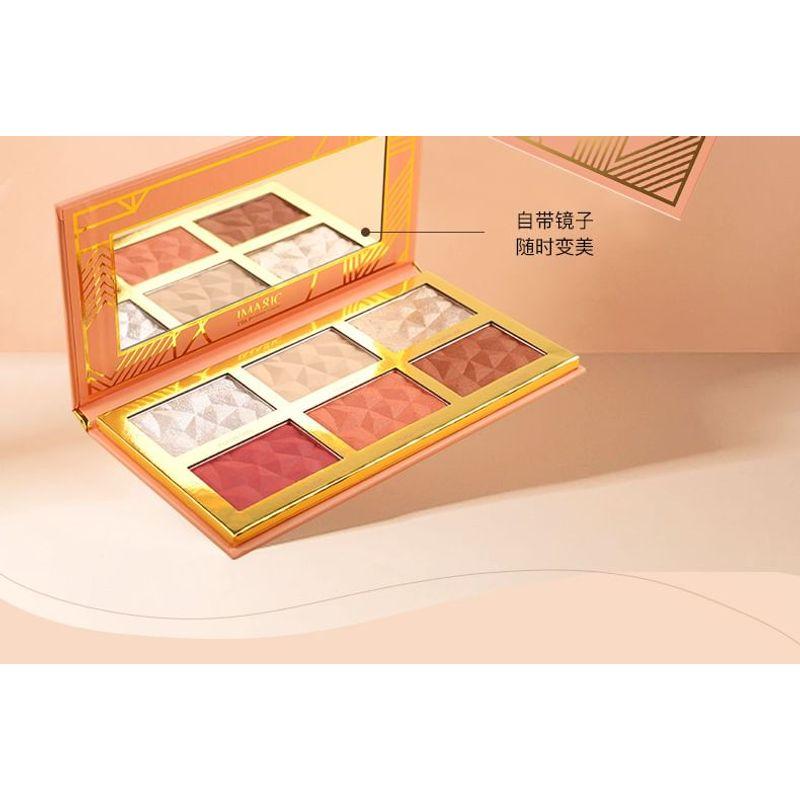 IMAGIC - 6 Colours Highlight / Blush / Contour Palette