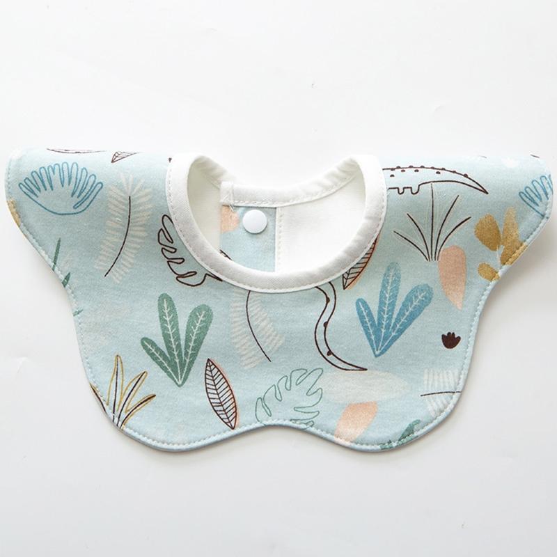 Toddler 360 Degree Rotation Drool Bibs Scarf Baby Infants Feeding Bib Soft Pure Cotton Bandana Waterproof Saliva Towel