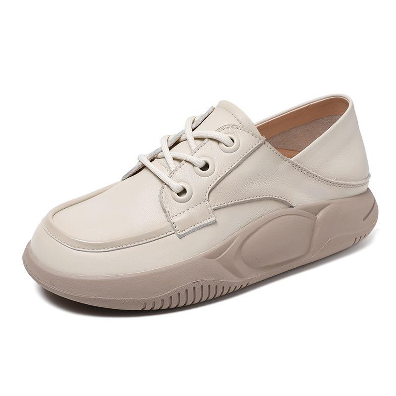 

Повседневные туфли из натуральной кожи ретро туфли из кожи 40 бежевый