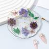 Handmade Resin Coaster Dried Flowers Cup Mat Heat-Resistant Clear Waterproof Table Protection Mat Unique Gift for Coffee Lovers Home Office Decor