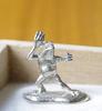 A miniature tin frog from the Choju Jinbutsu Giga perfect for your dry landscape painting, garden.