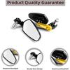 7/8" Motorcycle Mirrors,Bar End Rear View Mirrors Compatible With Honda Grom,Ducati, Suzuki,Yamaha, Kawasaki And More(GOLD)