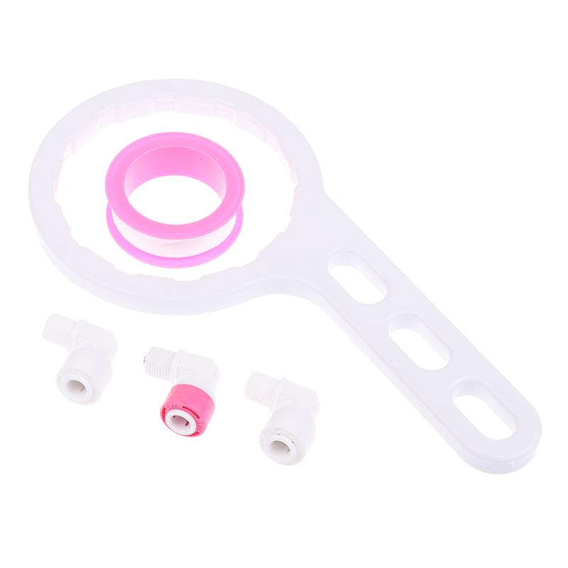 Universal 1812/2012 50-125G Reverse Osmosis Membrane Filter Housing Replacement With Elbow Fittings Housing Wrench Check Valve