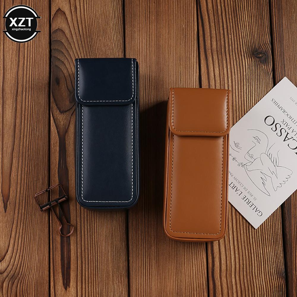 Multi-function Large Capacity Soft Leather Flap Glasses Case Myopia Glasses Sunglasses Box Portable Travel Glasses Storage Box