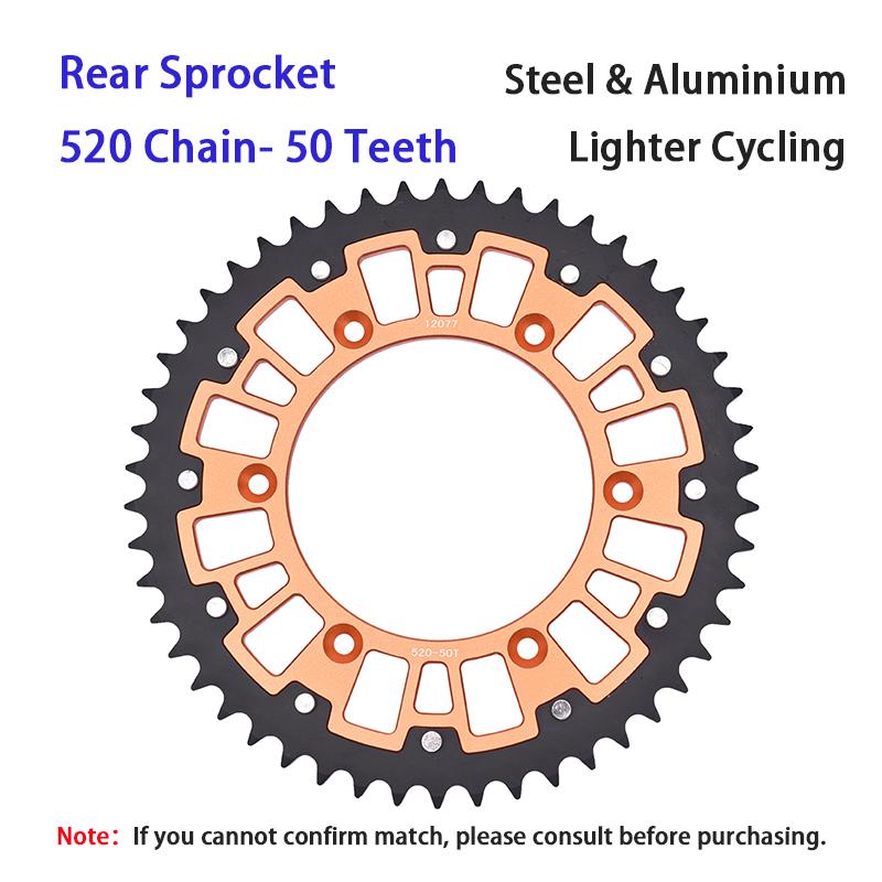 520 14T/15T/16T/17T Front 40T/42T/45T/48T/50T/52T Rear Sprocket For KT/M 620 640 690 790 890 990 DU/KE LC4 R SM SMC Adventure L