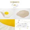 Cellutane Fried Egg White Rug, 142x184cm, Blanket, A611a-358/522/613,