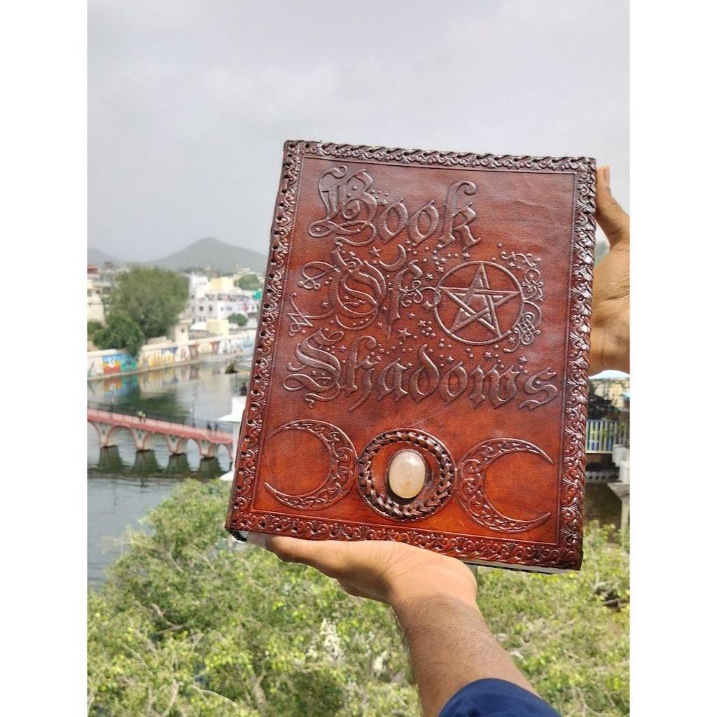 Leather Book of Shadows Journal: Ideal Halloween, Anniversary, or Birthday Gift | Grimoire, Celtic Diary, and Keepsake