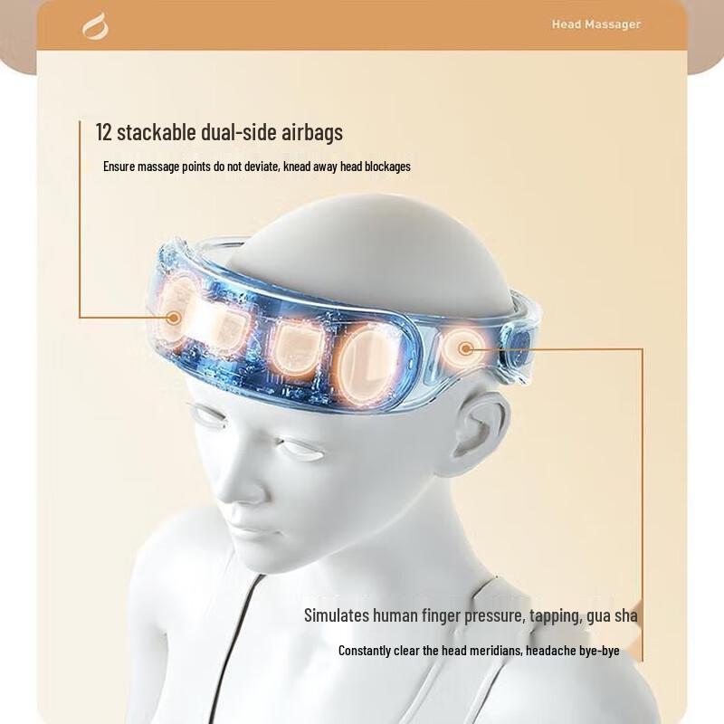 CLORIS T900 Head Massager for Sleep and Stress Relief CN plug (adapter included)