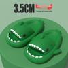 4cm Thick Sole Shark Slippers: Fun Cartoon EVA Slippers for Women, Men & Kids - Unique Stepping Sensation