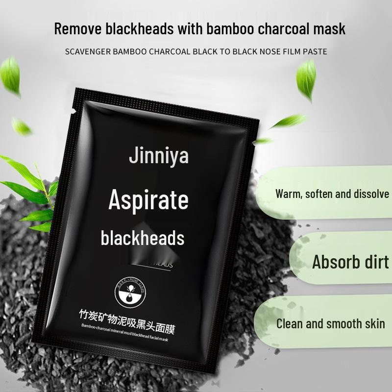 Jinniya Blackhead Removal & Cleansing Peel-Off Nose Strips Anti-Acne Mud Mask