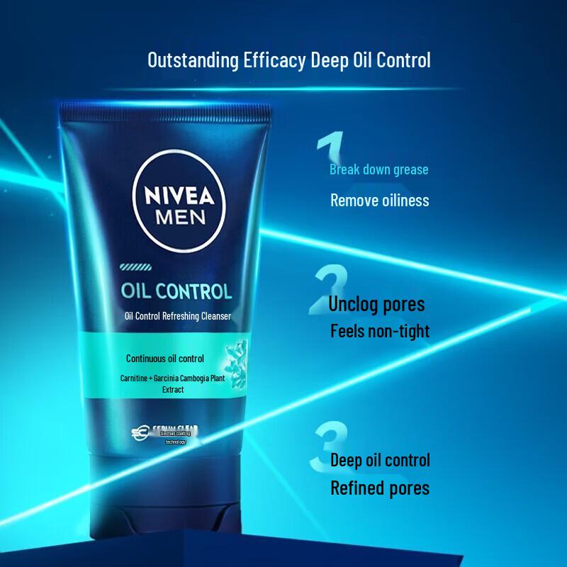 NIVEA Men's Oil Control & Deep Clean Face Wash