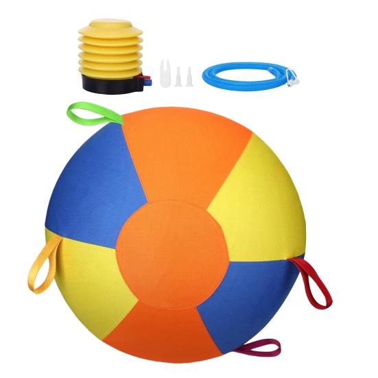 Hüteball für Hunde Beruhigender Ball mit Griff aufblasbarer Trainingsball für große Rassen kleine mittlere Hunde Aktives Spiel Bewegung