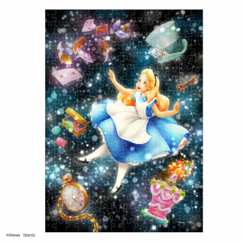 266 Piece Jigsaw Puzzle Disney Sparkling Mysterious Dream (Alice) Tight Piece [Stained Art] (18.2x25.7cm)