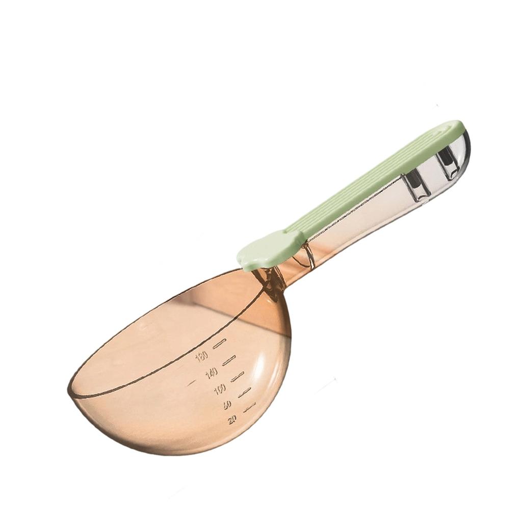 Pet Food Scoop with Scale Multi-Function Food Spoon with Sealing Clip for Dogs Cats