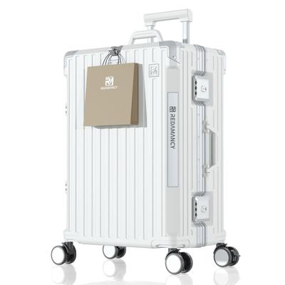 Dieser von einem Flug entworfene Koffer ist eine Tasche aus japanischem Aluminium, ausgestattet mit TSA und leiser Bremse. Robustes Vordergepäck für Überseereisen 24