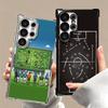 Football Soccer Tactics Time Plating Phone Case For Samsung Galaxy S24 S25 FE S26 Edge S23 Ultra S22 S21 Plus S20 Anti-Fall Aira