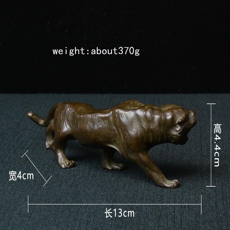 

Антикварная Винтажная Большая Статуэтка Тигра Счастливое Настольное Украшение Домашний Фэн-шуй Декор Ремесла Аксессуары Тяжелый Металл Фигурка Животного тигровый