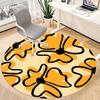 1PC Floral Pattern Chair Carpet for Office, Indoor Non-Slip Washable  Carpet, Soft Comfortable Mat For Office Room yy250930094
