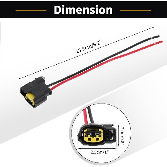 2pcs Ignition Coil Connector Plug for Hyundai Accent 1.6L 12-20 for Hyundai Elantra 1.8L 11-16 for Hyundai Tucson 2.0L 14-20 No.PT2910/S2928 Wiring