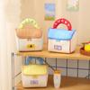 Kawaii Handheld Cosmetic Case House-shaped Portable Storage Bag Cute Cabin Makeup Bag  Travel