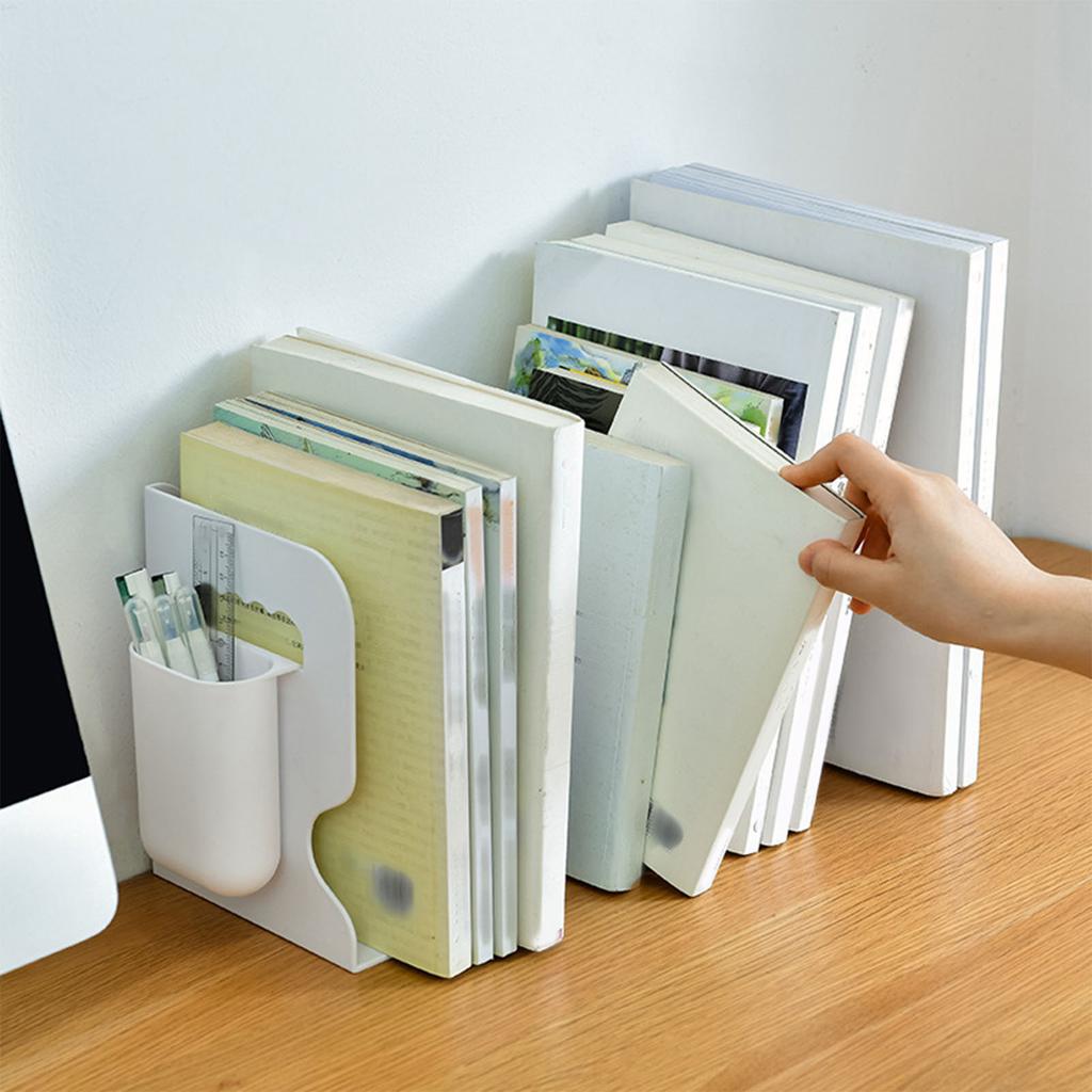 Book Ends Retractable Simple Style Versatile Space Saving Book Shelf Holder for Office Classroom