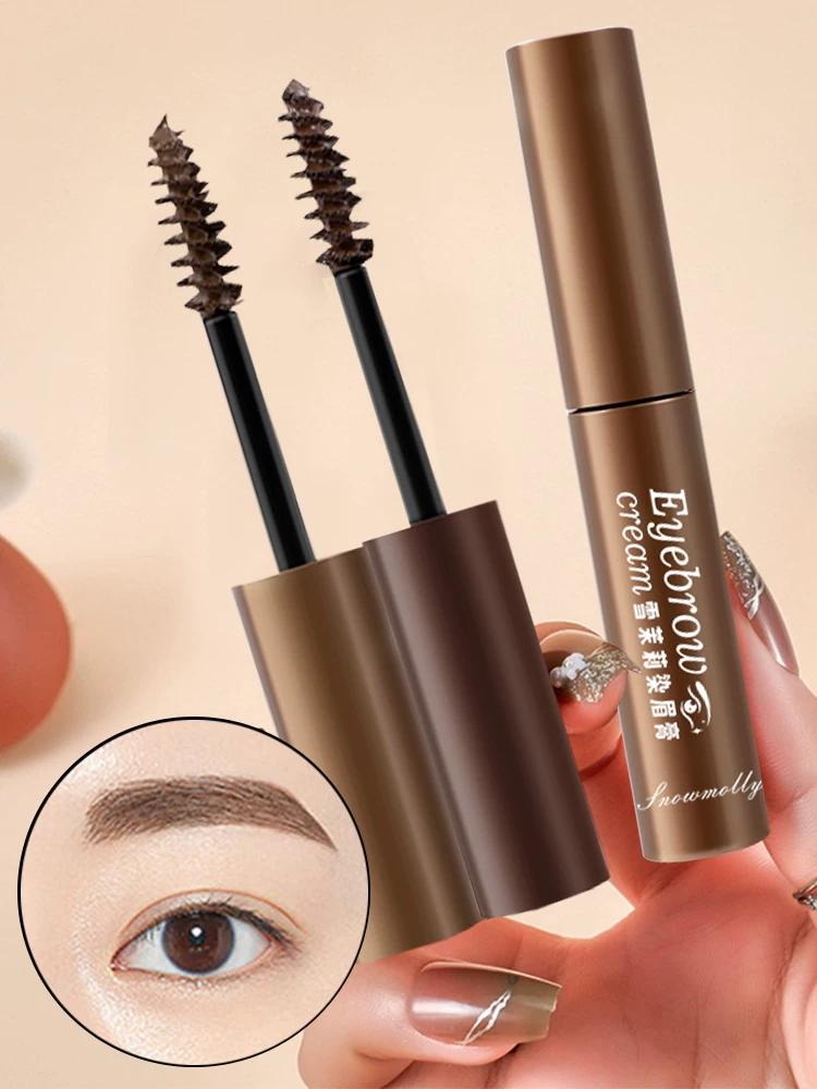 Eyebrow Dyeing Cream Is Waterproof, Long-Lasting, Non-Fading, and Shaping. Eyebrow Powder Does Not Smudge, Suitable for Beginners, Natural Brown Color