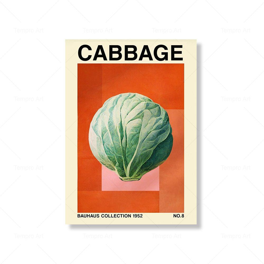 Acheter Affiche de cuisine rétro avec légumes et fruits, oignon, ail,  pêche, inspiré du Bauhaus, peinture sur toile imprimée botanique, décor  mural de salle à manger | Joom, image size:1000x1000