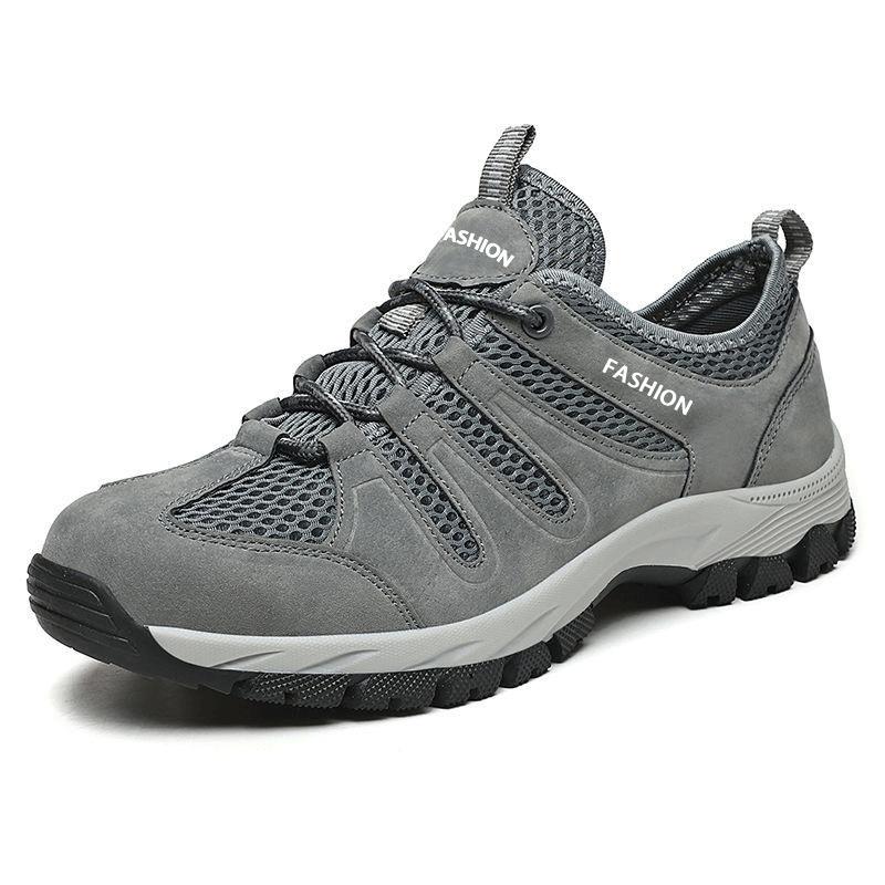 

Летняя дышащая сетчатая повседневная спортивная обувь мужская сетчатая обувь полые походные туфли студенческая обувь болотная обувь модная мужская обувь 44