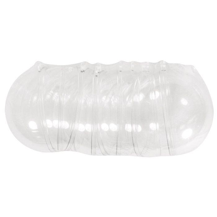 Boule en plastique cristal en 2 parties 8 cm 6 pièces