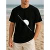 Taglie europee Linea geometrica minimalista Giunzione Stampa semicircolare Top casual sportivo comodo e traspirante