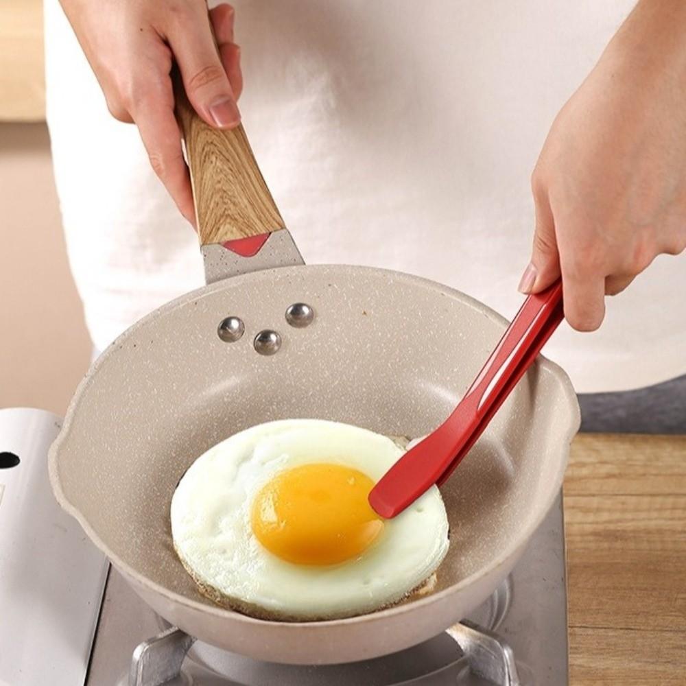 Anti-Slip Steak Tongs Heat Resistant Salad Tongs Meat Turner Kitchen Food Clip BBQ Grilling