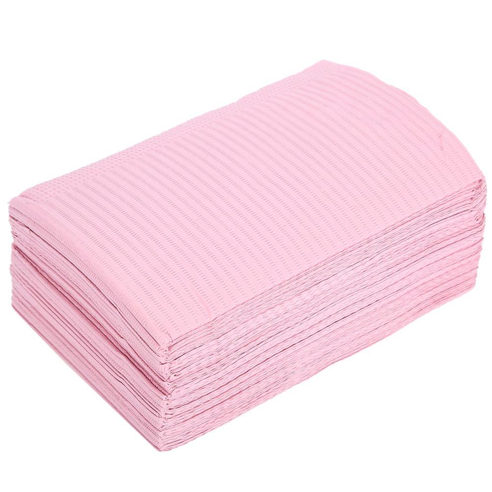 125PCS Portable Nail Paper Table Mats Disposable Pink Beauty Apron Manicure Mat  Beauty Salon