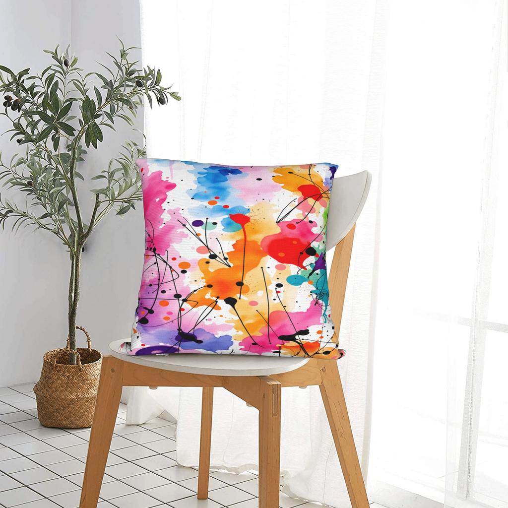 Oil Painting Pillow Cover Vintage Pillow Case For Sofa Home Decor Comfy Pillowcases Gift