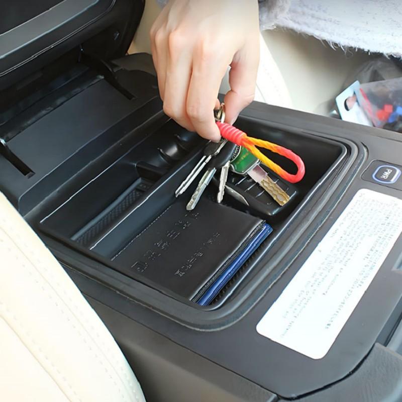 For Toyota Land Cruiser Prado FJ120 FJ150 2002~2020 Car Armrest Hidden Plastic Organizer Holder Storage Box Interior Accessories