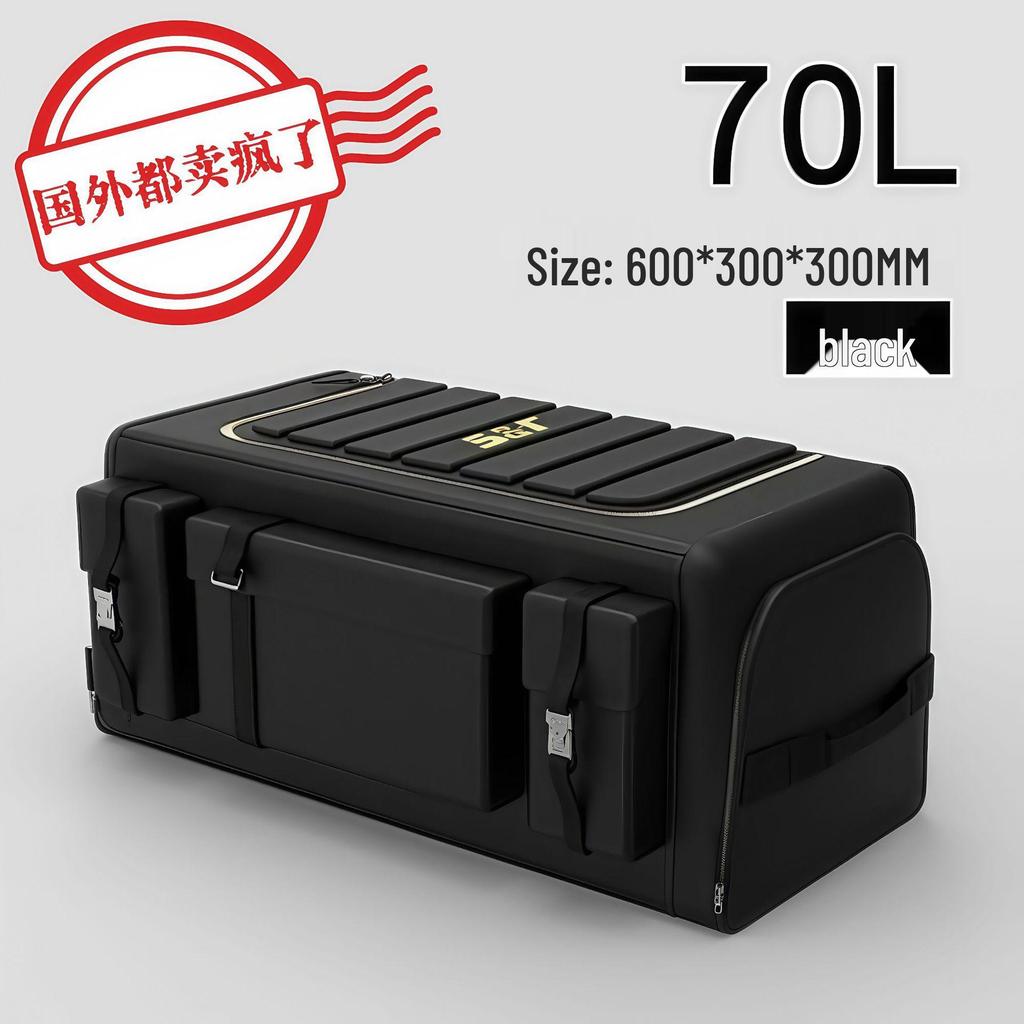 Waterproof Foldable Oxford Cloth Car Trunk Organizer - Large Capacity, Scratch-Resistant Storage Box for Home and Car Use