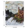 Engine Houses At Botallack Cornwall. Textile Art Throw Blanket Long Lasting Soft Plush Blanket for Daily Use