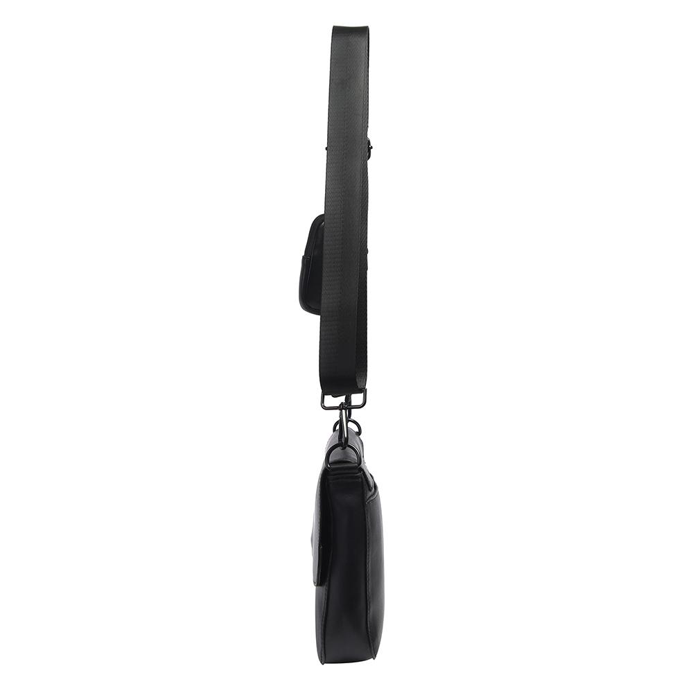 Bymoss Keyring Leather Mini Crossbody Bag 2 - Black