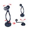 17mm Ball Head Extension Rod for Desktop Tablet Holders Magnetic Phone Mounts 360 Degree Rotating Aluminum Extender Arm
