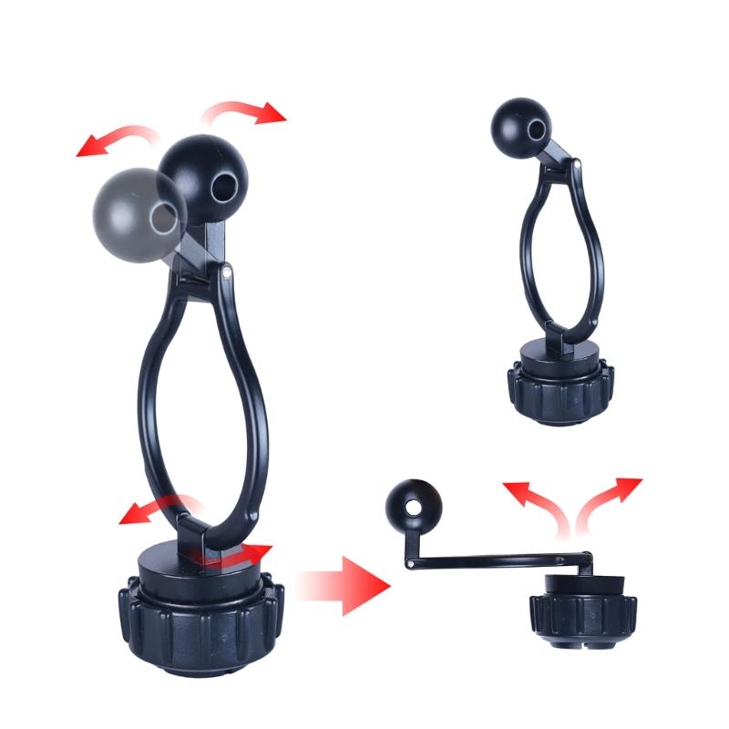 17mm Ball Head Extension Rod for Desktop Tablet Holders Magnetic Phone Mounts 360 Degree Rotating Aluminum Extender Arm