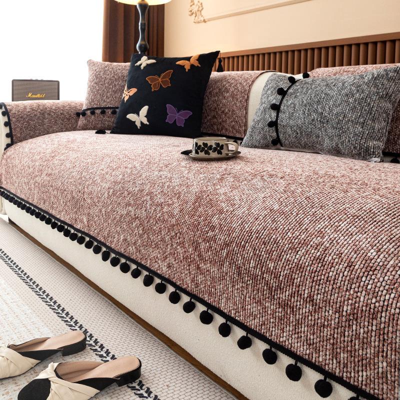 2025 New Sofa Cushion, Four-season Chenille Non-slip and Anti-cat Scratching Sofa, Living Room Sofa Cover Mat