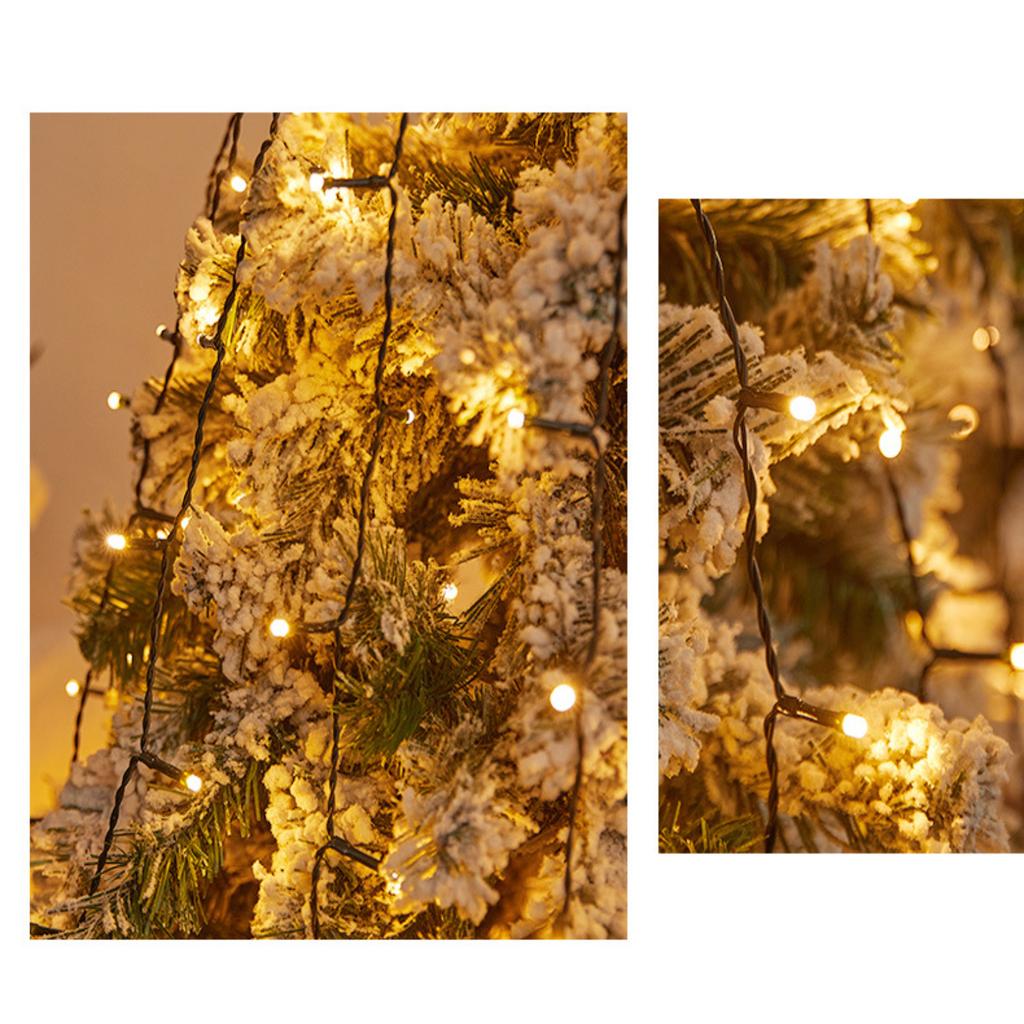 Led Christmas Tree Lights, Circular Tree Top Lights, Low-Voltage Five-Pointed Star Hanging Tree And Flowing Water Lights