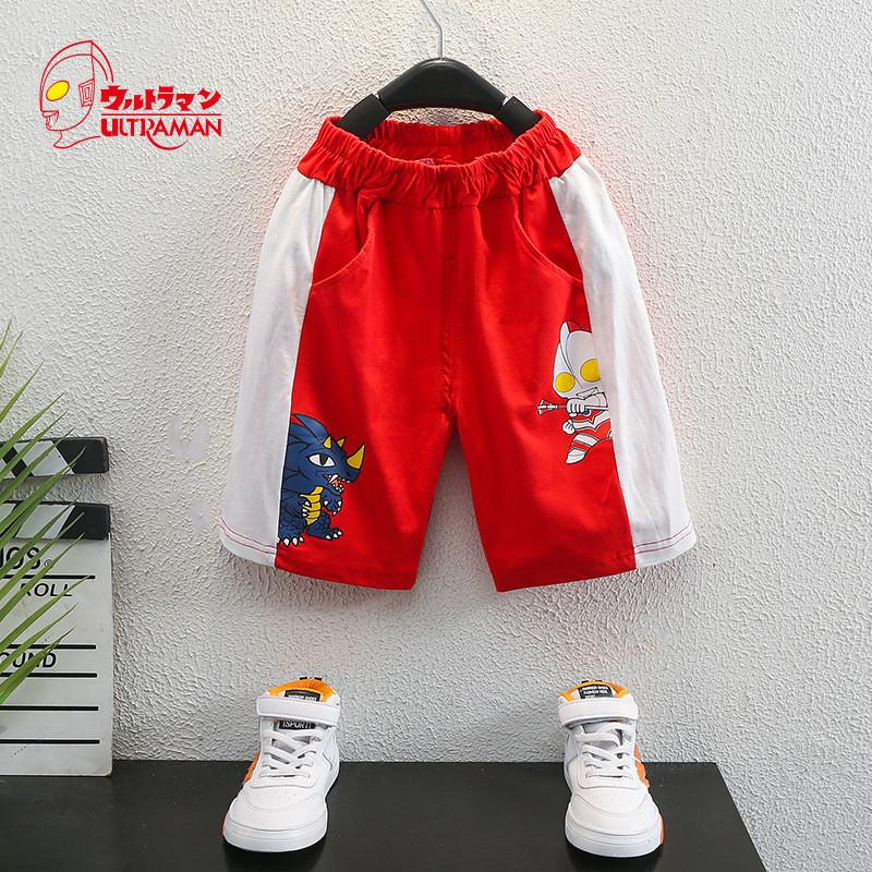 Trendy Ultraman Boys Summer Outfit For Kids Stylish Two-piece Set For Ages 3 To 8
