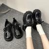 Chaussures plates à plateforme style britannique en cuir petit pour femmes 2025 nouveau printemps et automne Mary Jane polyvalentes mocassins explosifs noir jk chaussures simples