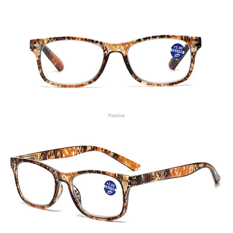 

0~ +4.0 PC Anti Blue Light Presbyopia Glasses Spring Eye Leg Presbyopia Glasses Non Prescription Flat Glasses +350