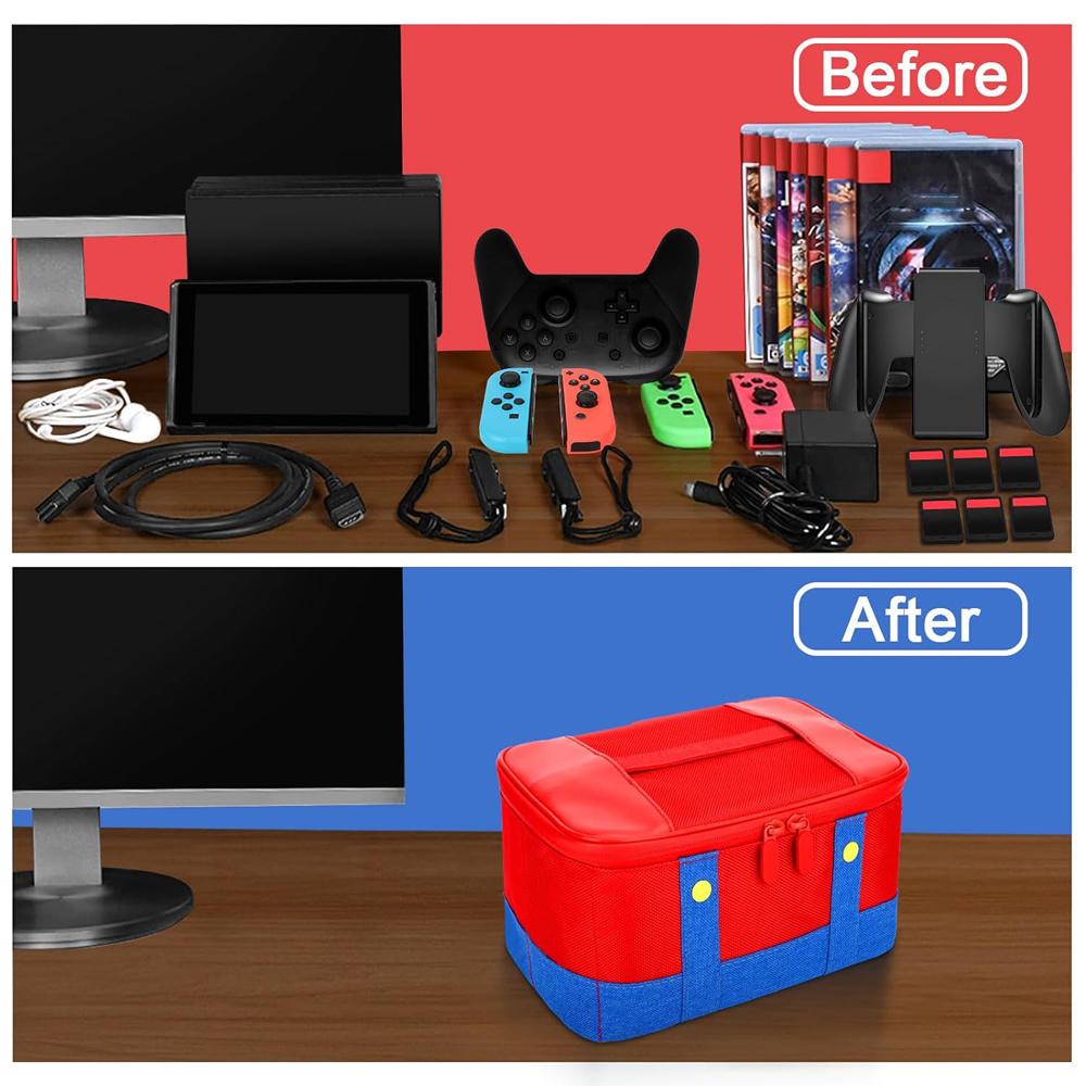 Large Carrying Protective Case for Nintendo Switch OLED Console Pro Controller Travel Storage Bag Case For Switch Accessories