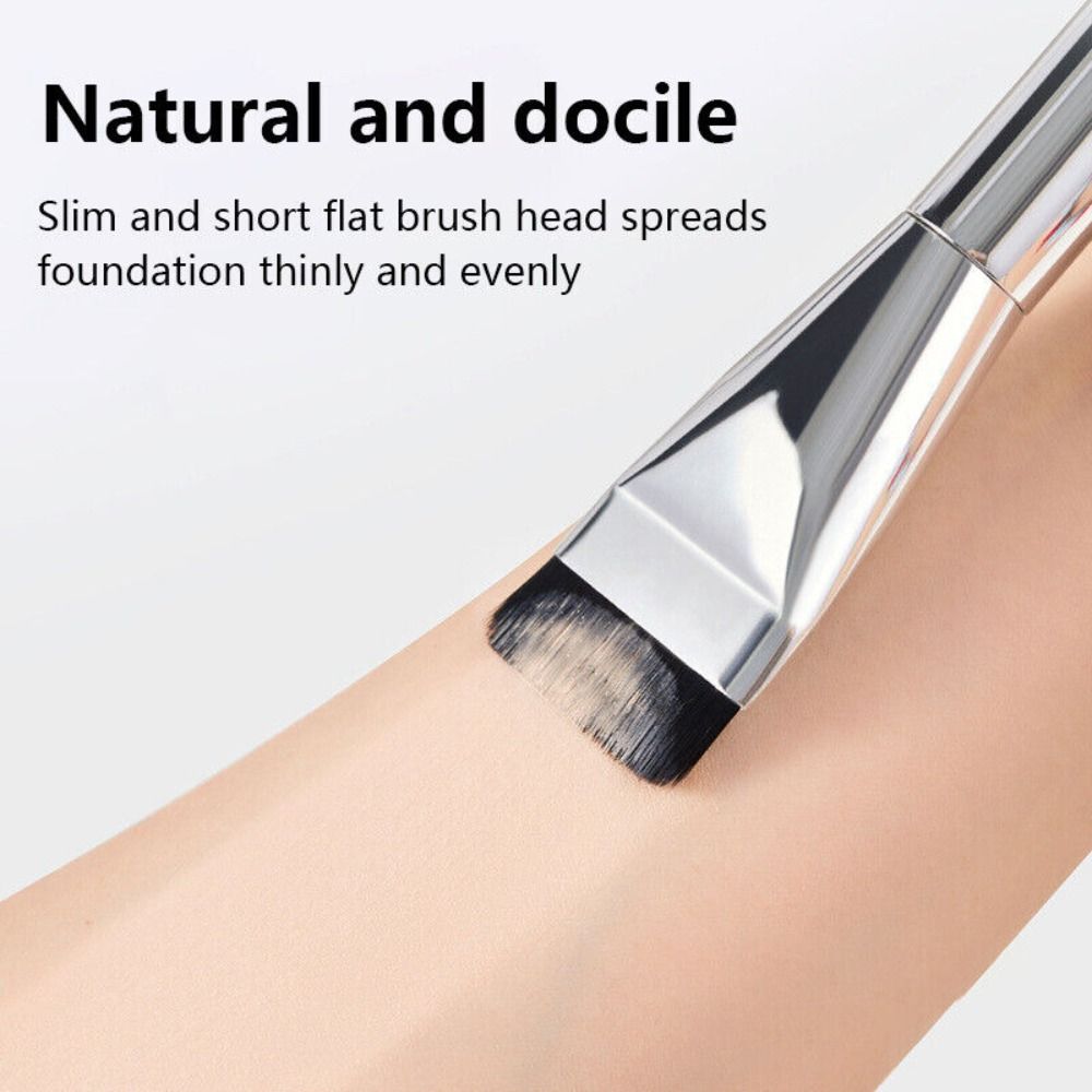 Artificial Fiber Liquid Foundation Brush Tongue Shape Cosmetic Brushes Ultra-thin Makeup Brush