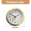 Multifunctional 3Inch Clock Insert Replacement with Arabic Numeral Display Snooze Clock Head Repair for Craft Projects