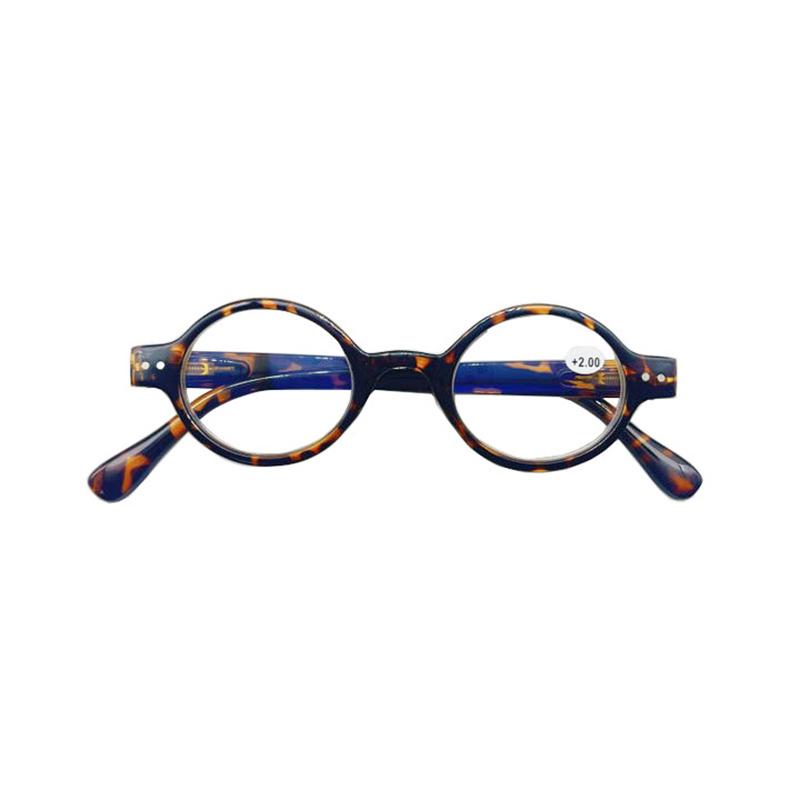 Female Reading Glasses Men Anti Blue Light Red Glasses Vintage Round Sight Eyeglasses Men No Dioptric Glasses +1.5+2